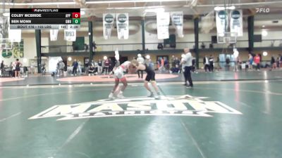 125 lbs Quarterfinal - Colby McBride, App State - UNATT vs Ben Monn, George Mason