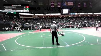 65 lbs Champ. Round 1 - Reed Nicholas, DONA vs Luke Lape, BBWA