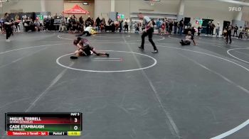 90 lbs Quarterfinal - Miguel Terrell, Severn Seminoles vs Cade Stambaugh, MD Maniacs