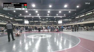 160 lbs Consi Of 8 #2 - Hayden Brown, Perkiomenville vs Silas Greenman, Afton