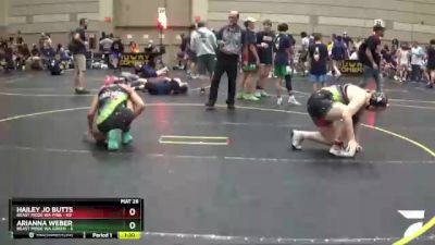 175 lbs Round 1 (4 Team) - Hailey Jo Butts, Beast Mode WA Pink vs Arianna Weber, Beast Mode WA Green