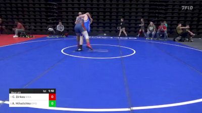 220 lbs Round Of 16 - Clifford Dirkes, Ocean City, NJ vs Andrew Mihalichko, Effort, PA