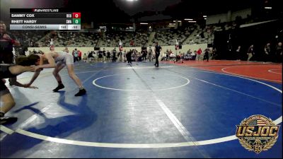 98 lbs Consolation - Sammy Cox, Blaine County Grapplers vs Rhett Hardy, Shelton Wrestling Academy