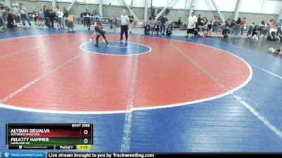 67 lbs Cons. Semi - Felicity Hammer, Lakeland WC vs Alysiah Grijalva, HotShots Wresting