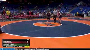 100 lbs Cons. Round 2 - Olivia Coll, Edwardsville (H.S.) vs Bentley Hills, Oak Park (O.P.-River Forest)