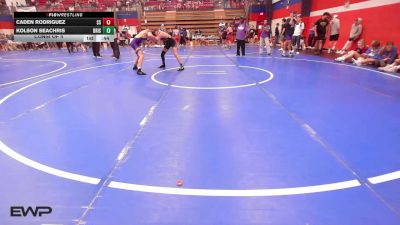 126 lbs Consi Of 4 - Caden Rodriguez, Sand Springs HS vs Kolson Seachris, Bristow