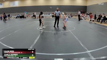 56 lbs Semifinal - Caleb Reed, Capital City Wrestling Club vs Camila Ramirez, Team Aggression