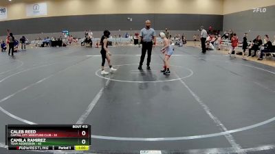 56 lbs Semifinal - Caleb Reed, Capital City Wrestling Club vs Camila Ramirez, Team Aggression