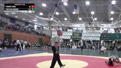 157 lbs Cons. Round 6 - Aiden Caro, Rancho Bernardo vs Skylar Groke, La Costa Canyon