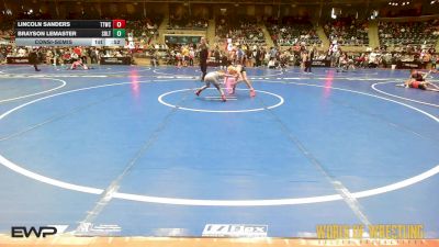 64 lbs Consolation - Lincoln Sanders, Team Tulsa Wrestling Club vs Brayson LeMaster, Sebolt Wrestling Academy