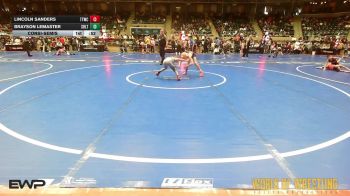 64 lbs Consolation - Lincoln Sanders, Team Tulsa Wrestling Club vs Brayson LeMaster, Sebolt Wrestling Academy