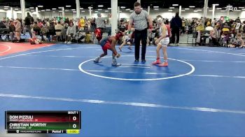 84 lbs Round 1 (10 Team) - Christian Worthy, FL Scorpions vs Dom Pizzuli, Finger Lakes Elite