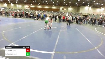 89 lbs Quarterfinal - Sebastian James, Gladiator Wrestling vs Samuel Harmon, Caldwell WC