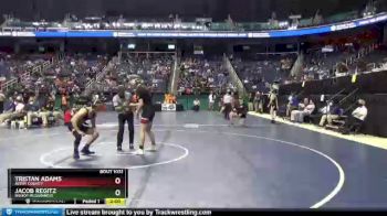 1 lbs Quarterfinal - Jacob Regitz, Bishop McGuinness vs Tristan Adams, Avery County