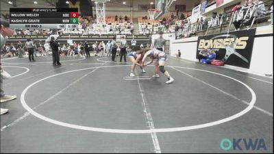 138 lbs Rr Rnd 3 - Willow Welch, None vs Kashlyn Grate, Midwest City Bombers Youth Wrestling Club