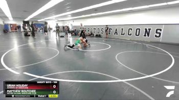 106 lbs Cons. Round 1 - Matthew Boutchee, Victor Villains Wrestling Club vs Uriah Holiday, Academy Of Wrestling