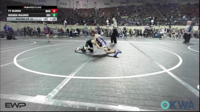 73 lbs Round Of 16 - Ty Burns, Morrison Takedown Club vs Jessen Madrid, Chickasha Wrestling