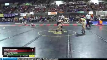 3rd Place Match - Aiden Downing, Flathead (Kalispell) vs Logan Younkin, Great Falls Cmr