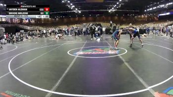 175 lbs Champ. Round 3 - Brodie Melzoni, Nolensville High School vs Jayden Aleman, Christopher Columbus H S