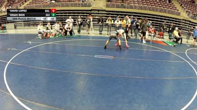 111 lbs 2nd Place Match - David Lopez, Montrose Elite vs Esiah Rios, Idaho Gold