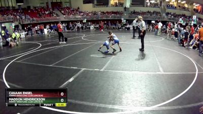 53 lbs Cons. Round 2 - Canaan Engel, Hawks Wrestling Club (Lincoln) vs Maddon Hendrickson, Hawks Wrestling Club (Lincoln)