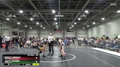 100 lbs Cons. Round 2 - Aritzy Ramirez, Garden City vs Hadley Morgan, Paola Wrestling Club