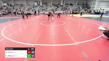 285 lbs Rr Rnd 1 - Justin Brown, Floyd Wrestling Club vs Anthony Williams, TYW New Breed High School