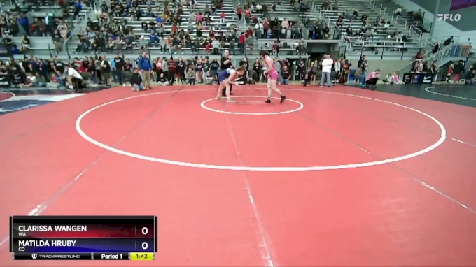 73 lbs 3rd Place Match - Clarissa Wangen, WA vs Matilda Hruby, CO