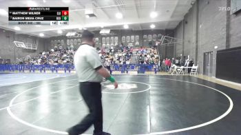 190 lbs Semifinal - Matthew Milner, San Luis Obispo vs Bairon Mejia Cruz, Mendota