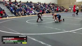 149 lbs Quarterfinal - Matthew Hernandez, Clackamas Unattached vs Carlos Kisokwa, Linfield University