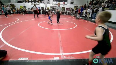 43 lbs Round Of 32 - Greyson Durant, Locust Grove Youth Wrestling vs Nashton Whitekiller, Seneca