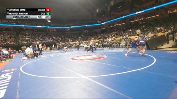 175 Class 1 lbs Cons. Round 1 - Andrew Sims, Lone Jack vs Hunter Hylton, St. Pius X (Festus)