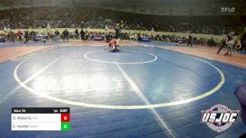 75 lbs Consi Of 8 #2 - Dylan Roberts, Claremore Wrestling Club vs Emery Hunter, Duncan Demon Wrestling