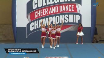 University of Alabama - Rileigh Kaylie Sadie Caroline [2025 All-Girl Group Stunt] 2025 NCA & NDA College Nationals