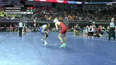 2A-150 lbs Champ. Round 1 - Warren Duitsman, Estherville Lincoln Central vs Brady Patterson, Benton Community