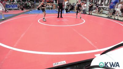 64 lbs Semifinal - Lincoln Sanders, Sallisaw Takedown Club vs Callan Carson, Salina Wrestling Club