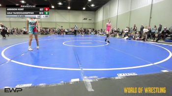 110 lbs Rr Rnd 1 - Addison Hunt, Best Trained 7-12 2 vs Lulu Tahdooahnippah, Untouchables Girls RED