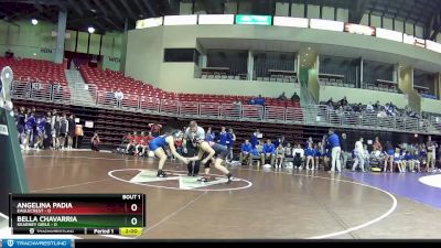 130 lbs Round 1 (8 Team) - Angelina Padia, Eaglecrest vs Bella Chavarria, Kearney Girls