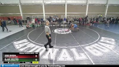 225 lbs Semifinal - Blake Nguyen, Fighting Squirrels WC vs Jose Rivera, Salem Elite Mat Club