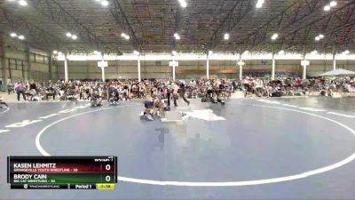 92 lbs Round 2 (4 Team) - Brody Cain, Big Cat Wrestling vs Kasen Lehmitz, Grangeville Youth Wrestling