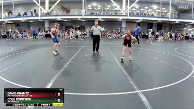 92 lbs Round 6 (8 Team) - David Krantz, Mat Assassins Black vs Cole Rodichok, VA Patriots