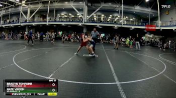 92 lbs Round 6 (8 Team) - Bradyn Tompkins, U2 Uprising Blue vs Nate Vroom, MD Maniacs