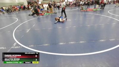 70 lbs Cons. Round 2 - Parker McKenna, RT Elite Wrestling vs Braxton Irvine, Immortal Athletics WC