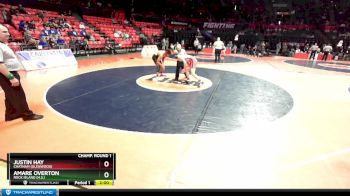 2A 175 lbs Champ. Round 1 - Justin Hay, Chatham (Glenwood) vs Amare Overton, Rock Island (H.S.)