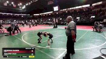 65 lbs Champ. Round 1 - Giacomo Calo, LCWC3 vs Nehemiah Rankin, BAB1