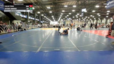 110 lbs Rr Rnd 1 - Callie Trail, Brawler Elite vs Jayden Jimenez, Grit Mat Club Blue
