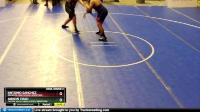 220 lbs Cons. Round 2 - Gibson Chau, Castro Valley HIgh School Wrestling vs Antonio Sanchez, Redwood High School Wrestling