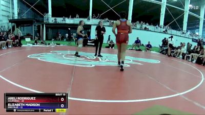 170 lbs Placement Matches (8 Team) - Areli Rodriguez, California vs Elizabeth Madison, Ohio Blue