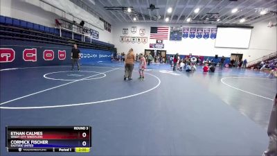 84 lbs Round 3 - Cormick Fischer, Eastside United vs Ethan Calmes, Windy City Wrestlers