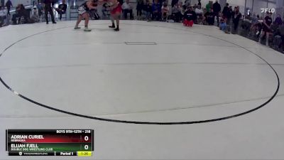 218 lbs 1st Place Match - Elijah Fjell, Double Dog Wrestling Club vs Adrian Curiel, Nebraska